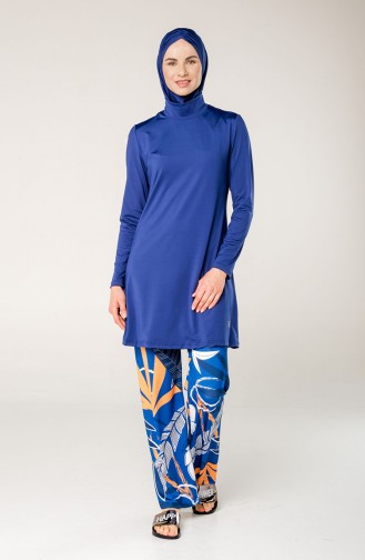 Maillot de Bain Hijab Bleu Marine 7051-01