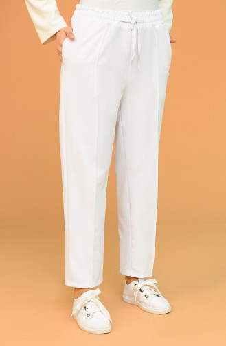 Pantalon Blanc 5372-02