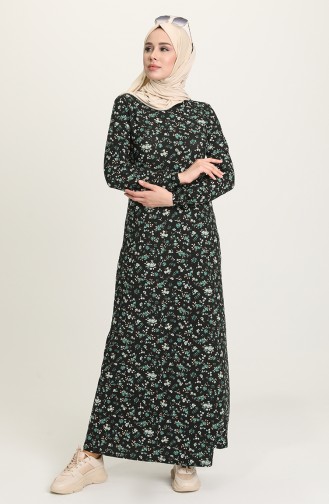 Green Hijab Dress 8898-04