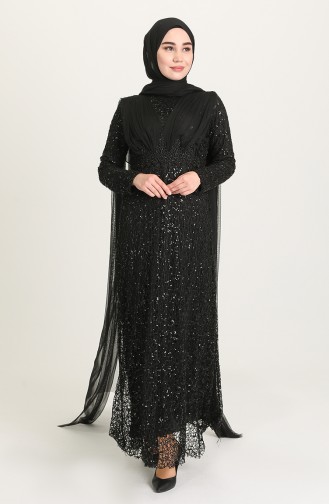 Black Hijab Evening Dress 202018-02