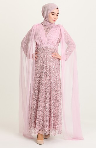 Violet Hijab Evening Dress 202018-03