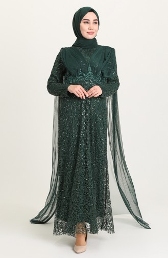 Emerald Green Hijab Evening Dress 202018-06