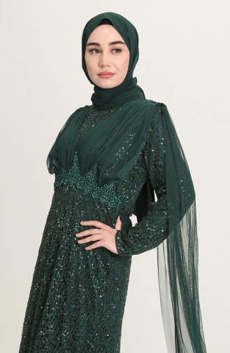 Habillé Hijab Vert emeraude 202018-06