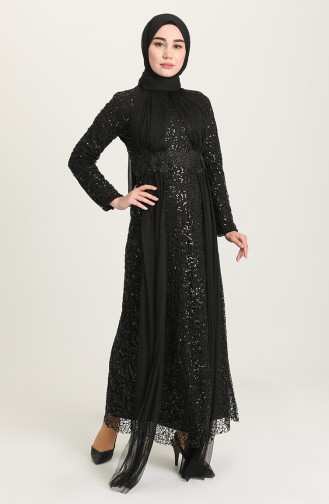 Black Hijab Evening Dress 202021-04