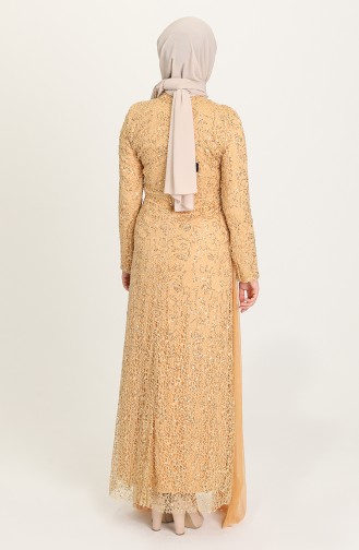 Mustard Hijab Evening Dress 202021-05