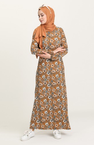 Robe Hijab Tabac 8897-03