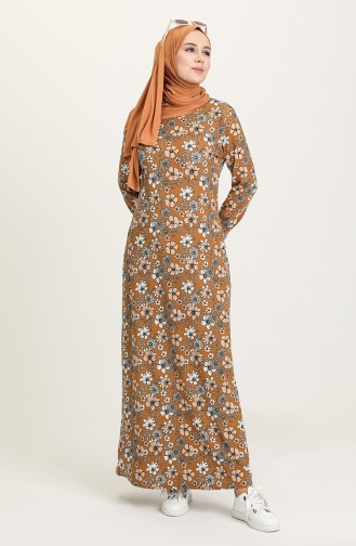 Robe Hijab Tabac 8897-03