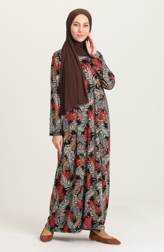 Robe Hijab Rouge 2316-02