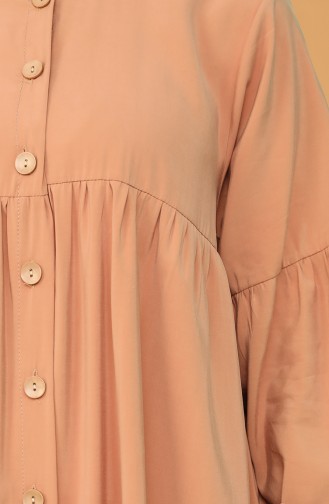 Caramel Hijab Dress 21Y8351-07