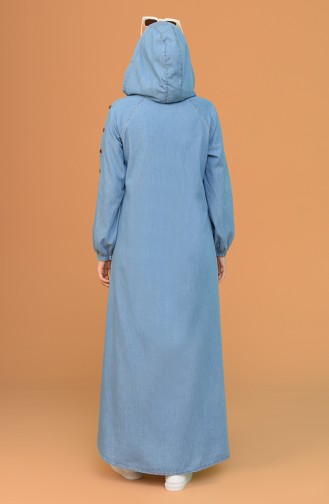 Denim Blue Abaya 4064-02