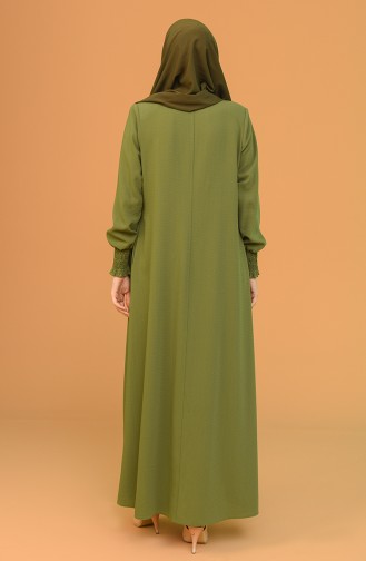 Abayas Vert khaki clair 1021-03