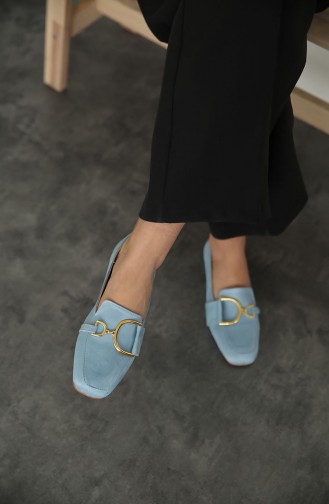 Blue Woman Flat Shoe 20610-05