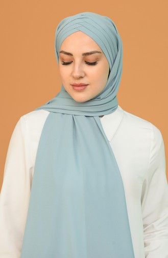 4 Draped Crepe Shawl 0024-09 Mint Green 0024-09