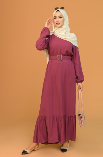 Dark Dusty Rose Hijab Dress 2186-03