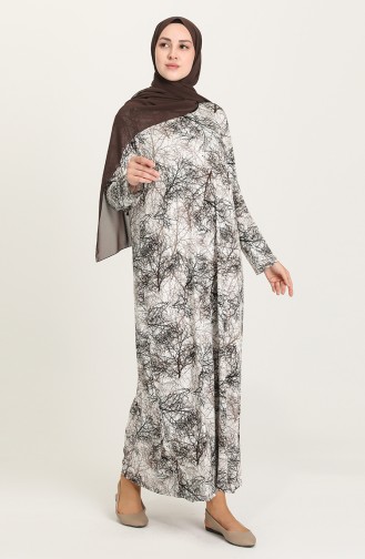 Robe Hijab Couleur Brun 2330-01