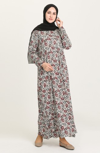 Robe Hijab Bordeaux 2331-01