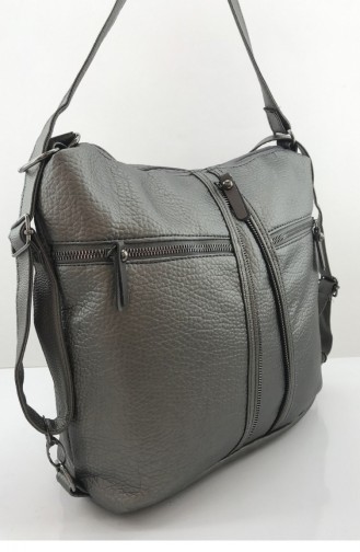 Tulum Kumaş Kol Ve Sırt Askılı Spor Kadın Çanta Bs 001071 Gumus