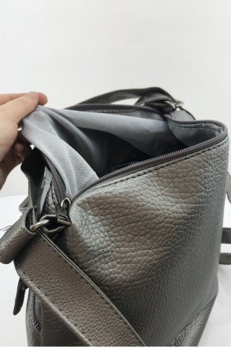 Tulum Kumaş Kol Ve Sırt Askılı Spor Kadın Çanta Bs 001071 Gumus