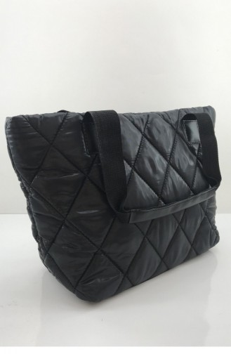 Omuz Askılı Kapitone Büyük Boy Spor Kol Çanta Bs 001074 Sıyah