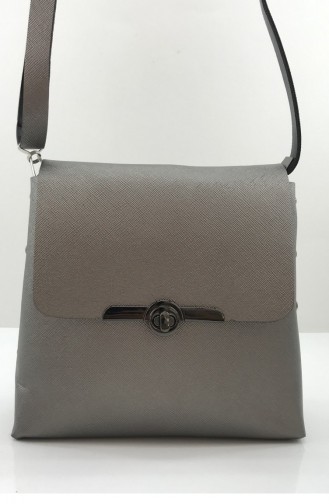 Silver Gray Shoulder Bag 001087.GUMUS
