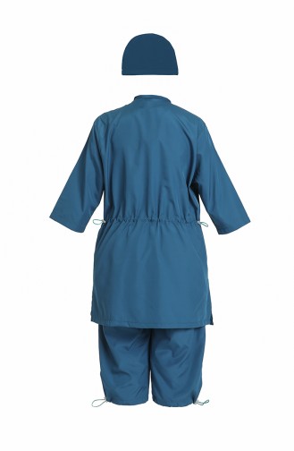 Oil Blue Swimsuit Hijab 212012-05