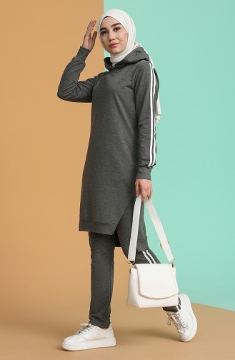 Anthrazit Jogginganzüge 02846-02