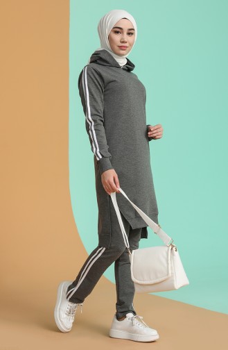 Anthrazit Jogginganzüge 02846-02