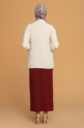 Claret Red Skirt 5639-01