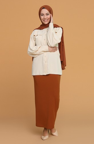 Jupe Tabac 5639-03