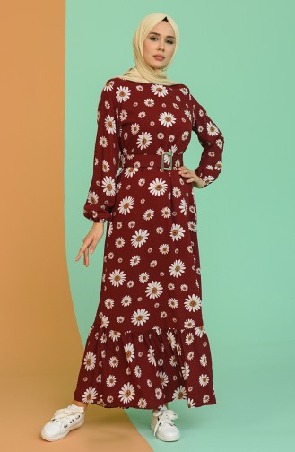 Robe Hijab Bordeaux 2183-03