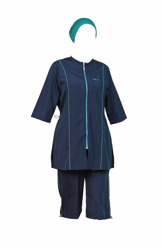 Navy Blue Modest Swimwear 2012-03