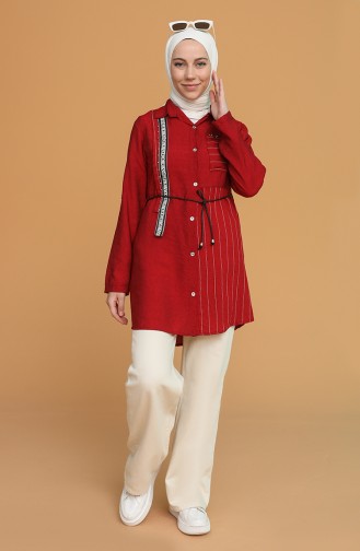 Claret red Tuniek 9037-07