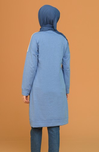 Kareli Tunik 1055-01 Mavi