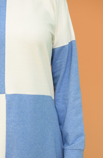 Kareli Tunik 1055-01 Mavi
