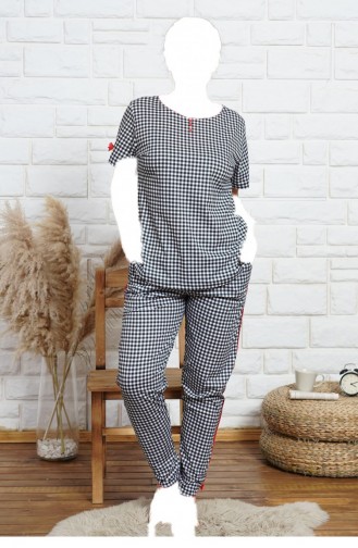 Vienetta Pamuk Pijama Takım 60070738 Sıyah