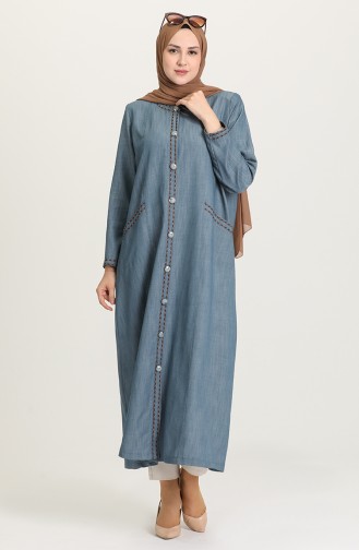 Jeansblau Abayas 0601-02