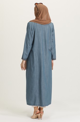 Jeansblau Abayas 0601-02