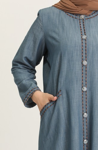 Jeansblau Abayas 0601-02