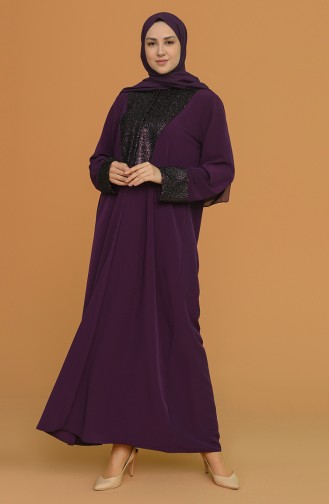 Purple Abaya 1501-02
