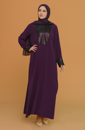 Purple Abaya 1501-02