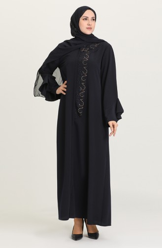 Abayas Bleu Marine 1502-01