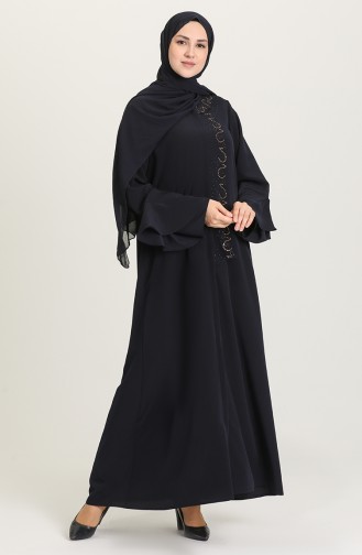 Abayas Bleu Marine 1502-01