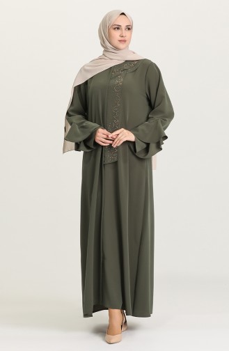 Khaki Abayas 1502-04