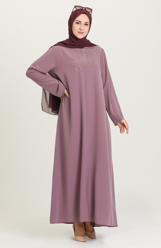 Beige-Rose Abayas 1503-01