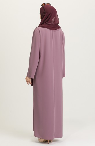 Beige-Rose Abayas 1503-01