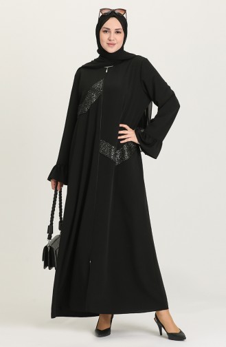 Black Abaya 1505-02