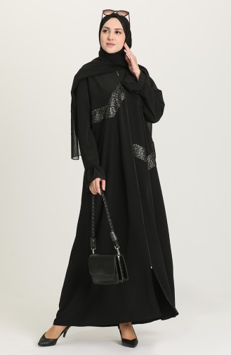 Black Abaya 1505-02