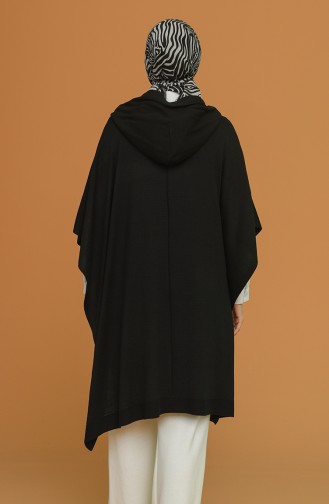 Schwarz Poncho 4304-03