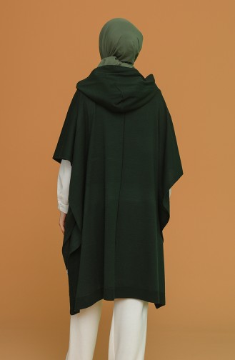 Nefti Grüne Farbe Poncho 4304-06