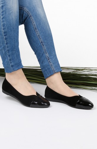 Black Woman Flat Shoe 0186-06